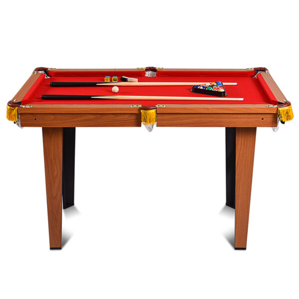 Billiards Table with Anti-collision Corner and Selected Red Velvet Cloth