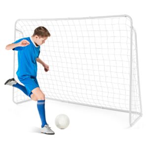 Soccer Training Equipment with Net and Metal Frame for Youth Kids Home Practice Training