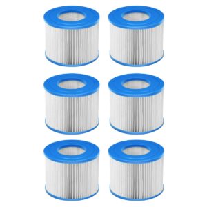 6 Pieces Hot Tub Filter Cartridges Compatible with Most Massage Pool