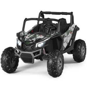 12V Electric Car With Music Remote Control and 2 Seats for Kids-Camouflage