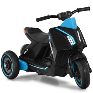 3 Wheels Kids Electric Motorbike with Music-Black