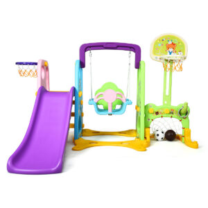 6 in 1 Kids Multifunctional Play Set with Slide
