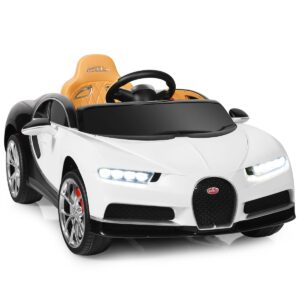 12V Kids Licensed Battery Powered Vehicle with Remote Control-White