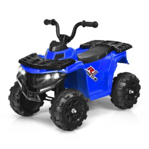 All Terrain Electric Quad Bike for Kids with MP3 and USB-Blue