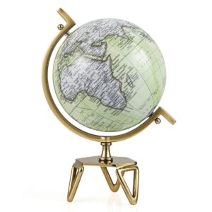 Educational Interactive Globe with Triangle Metal Stand and Metal Meridian-L