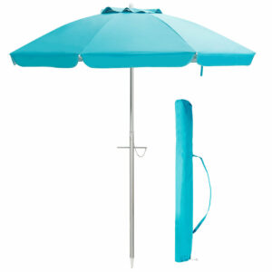 2m Sun Umbrella - Tilts with UPF 50+ Protection-Blue