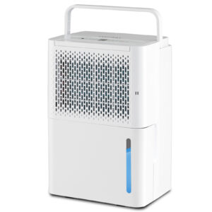 12L/Day Dehumidifier with Continuous Drying Auto Mode and 24H Timer-White