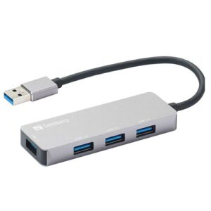 Sandberg External 4-Port USB-A Pocket Hub - USB-A Male