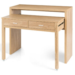 Extending Console Table with 2 Drawers for Bedsits