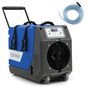 85L/Day Commercial Dehumidifier with Pump and 24H Timer-Blue