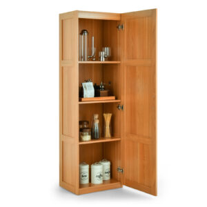 Freestanding Floor Cabinet with 4 Storage Shelves-Natural