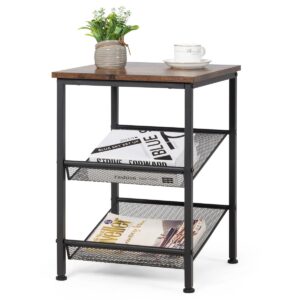 3 Tier Industrial Styled Side Table Bedside Table
