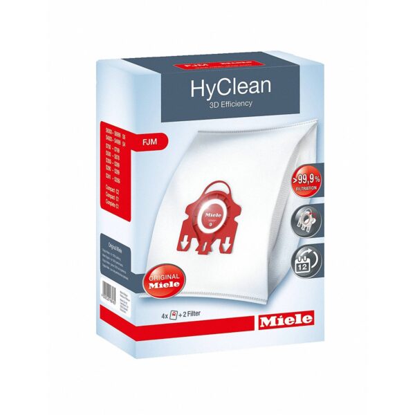 Miele FJM 3D 4 Pack HyClean 3D Efficiency Dustbag FJM
