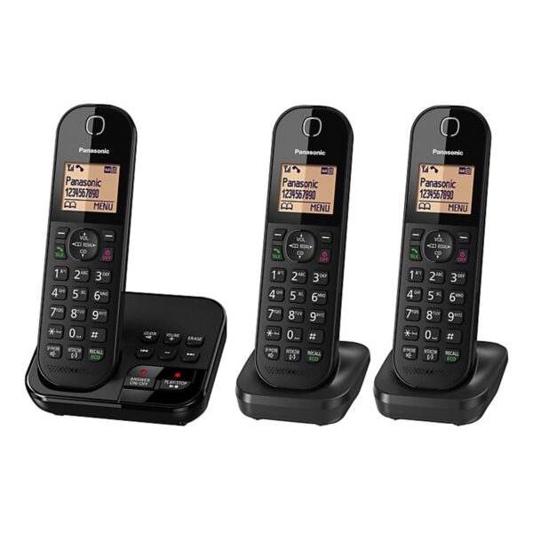 Panasonic KXTGC423EB Triple Cordless Phone Call Blocker
