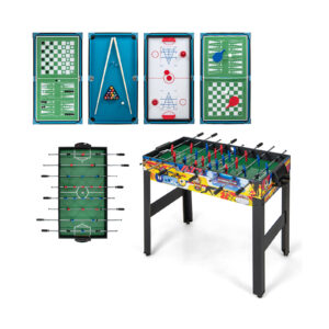 12-in-1 Combo Game Table Set Multi Game Table with Foosball