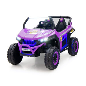 12V Battery Powered Electric Car 2-Seater Kids Ride on UTV-Purple