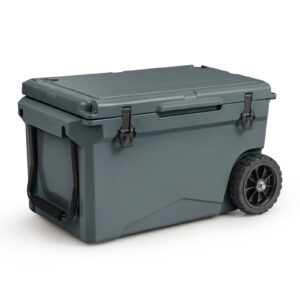 71L Portable Cooler on Wheels with Handles & Wheels-Grey