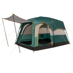 6-Person Camping Tent with 2-Room Divider for Camping Hiking