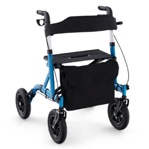 Foldable Rolling Walker with Seat-Blue