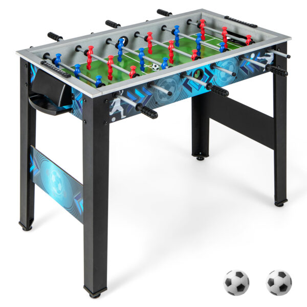 Soccer Table Game with 2 Footballs and Smooth Handle