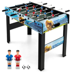 Freestanding Soccer Game Table with Removable Legs for Home Game Room Bar