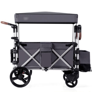 Twin Baby Double Stroller Wagon Push Pull Stroller-Gray