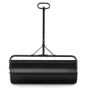 63L Garden Lawn Roller with Gripping Handle-Black