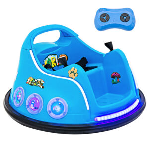 Electric Bumper Car with 360° Spin and Remote Control for Toddlers and Babies-Navy