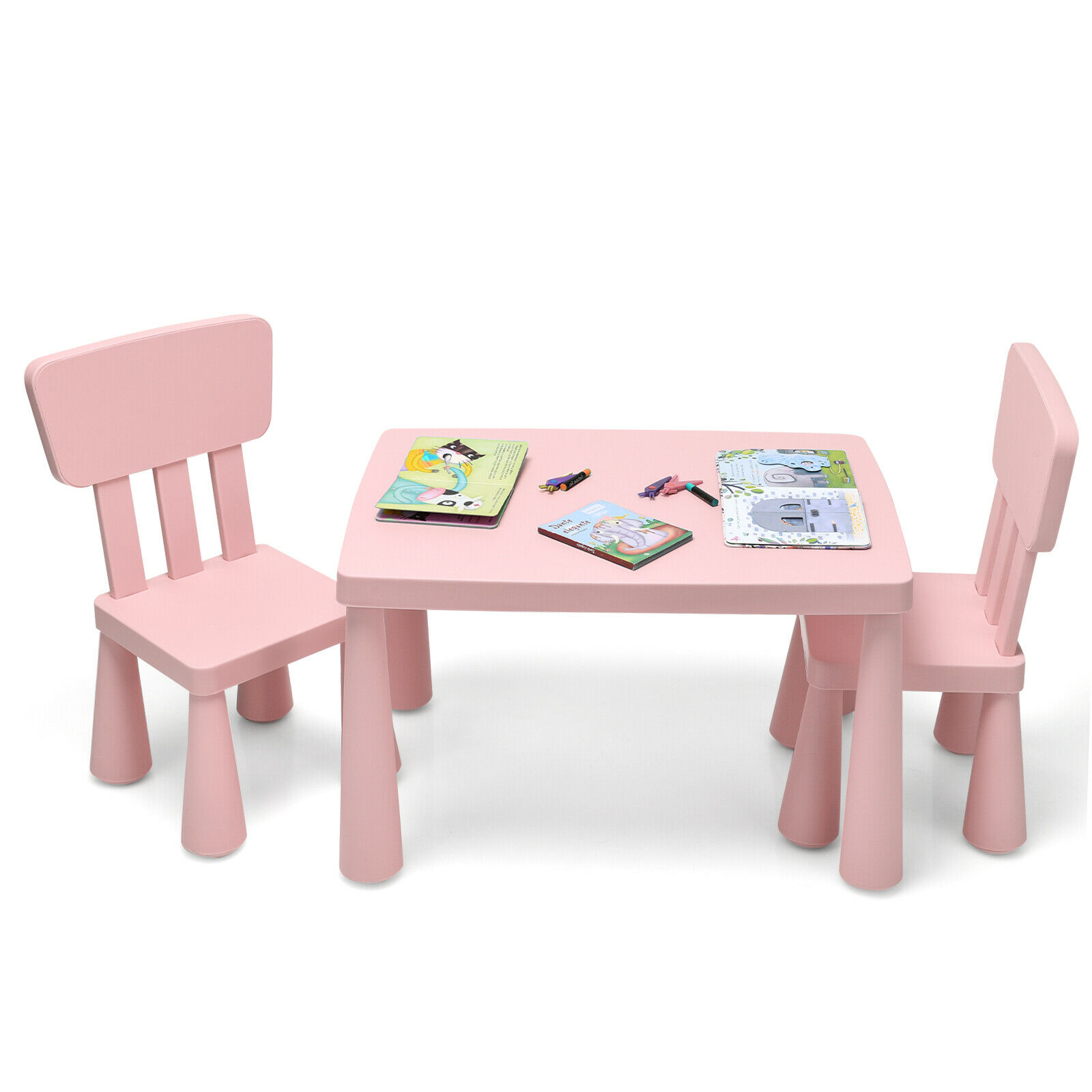 Children's Multi Activity Table and Chair Set-Pink