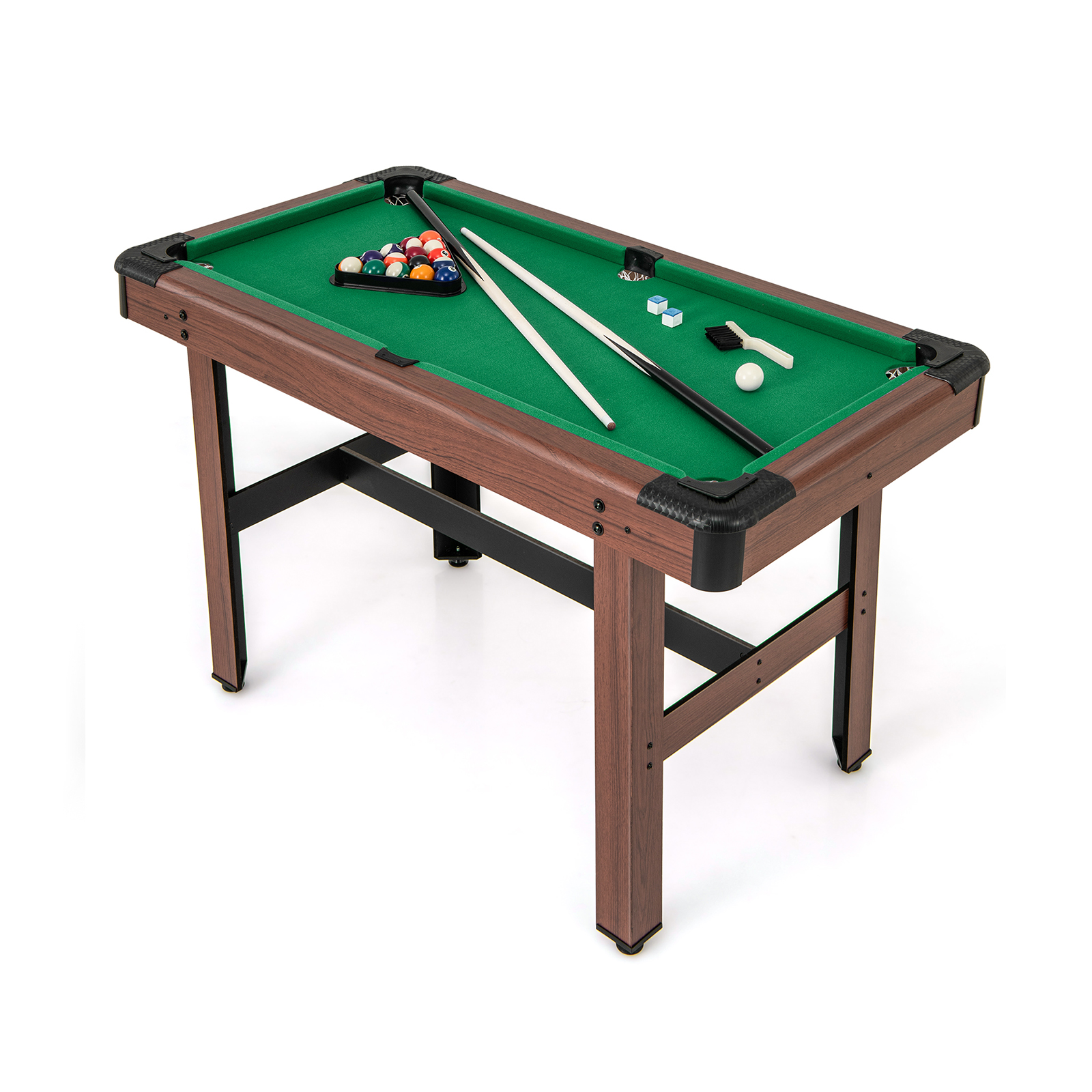 122 cm Wooden Pool Table for Kids and Adults-Green