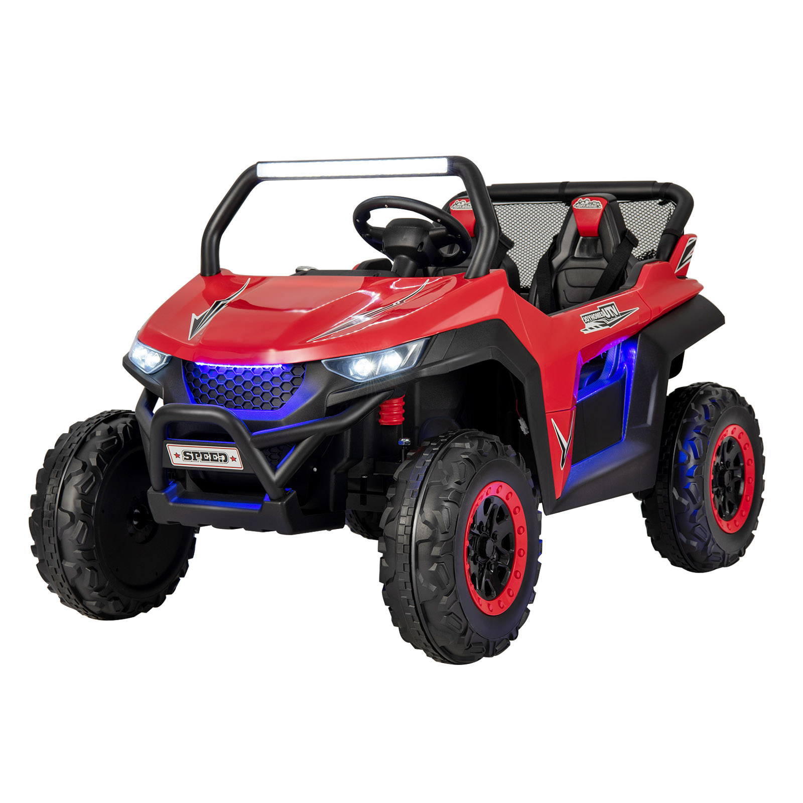 12V Kids Ride on UTV 2-Seater Electric Car with Remote Control-Red