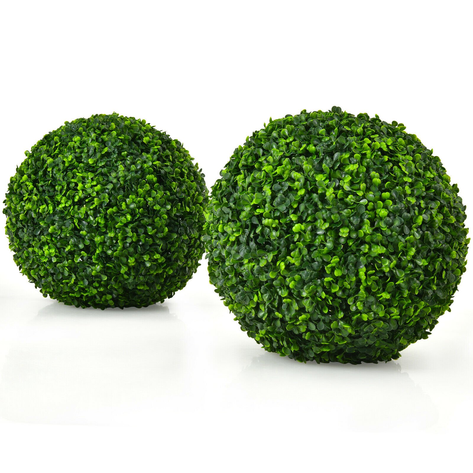 2 Pieces Artificial Topiary Balls Faux Decoration Plant