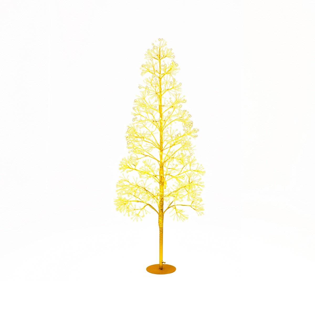 1.5 m 1500 LED Warm White Lighted Cedar Tree with Grounds Stakes for Christmas Decorations