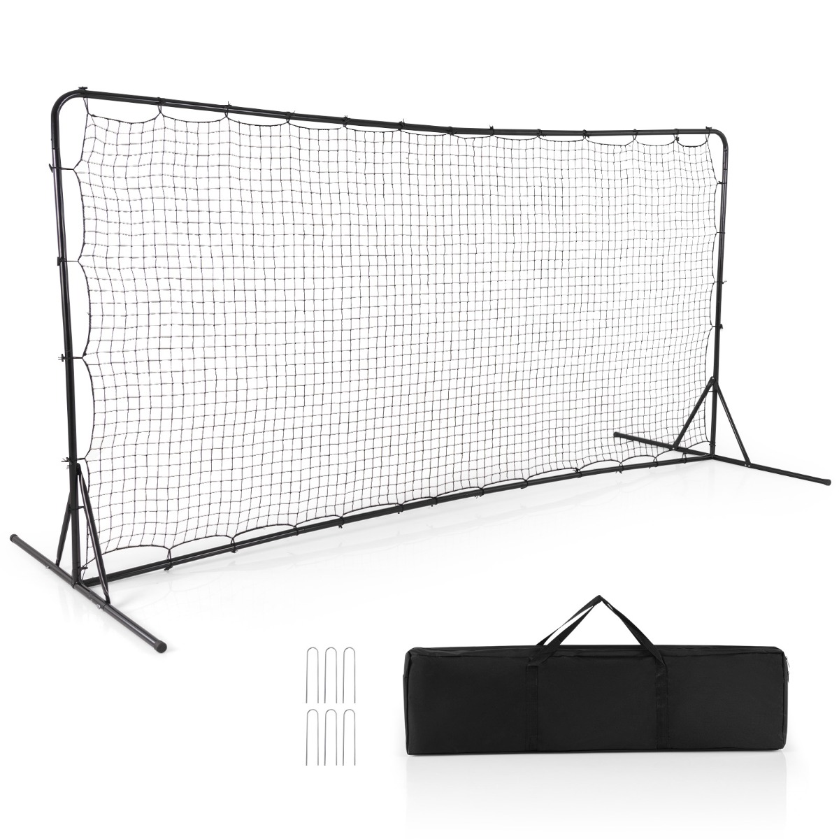 Portable Soccer Rebounder Net with Carry Bag