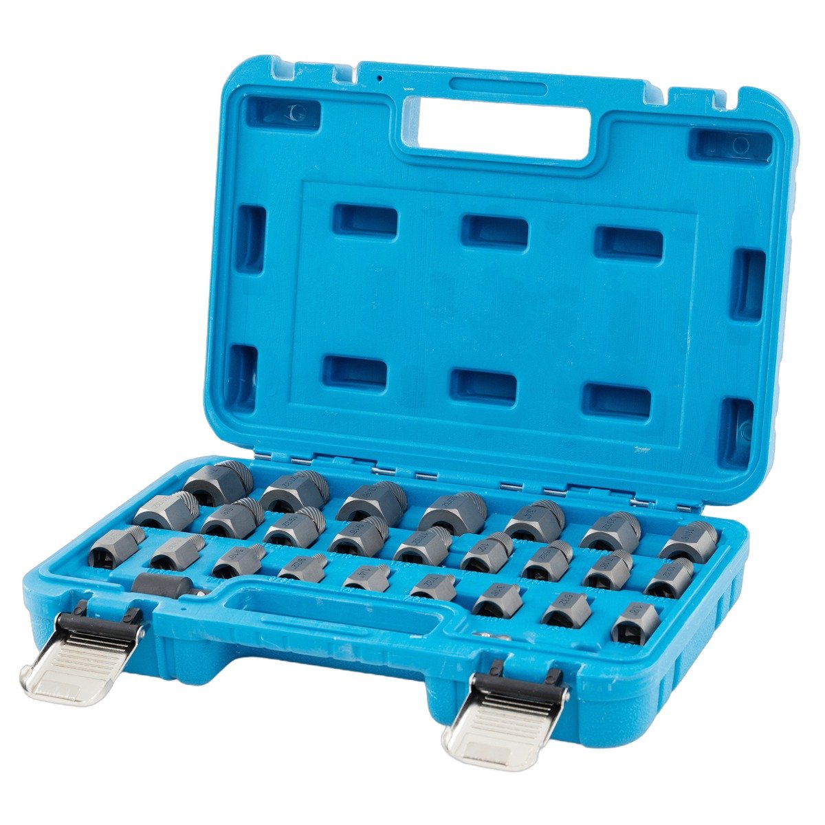 27 Pieces Screw Extractor Set with 3/8 Inches Drive-Blue