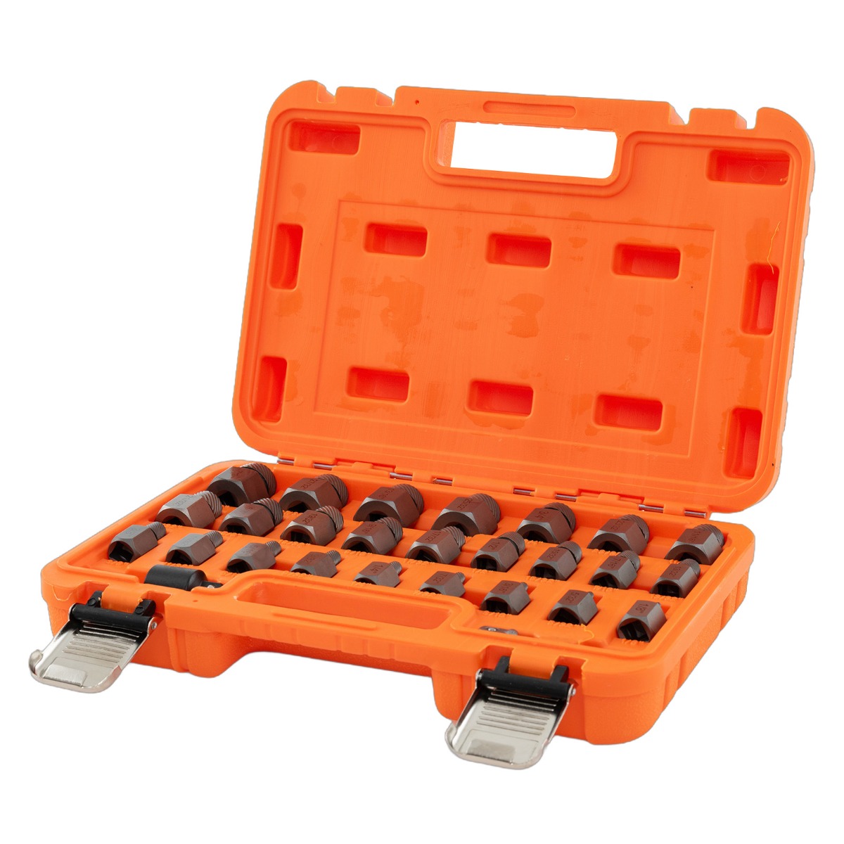 27 Pieces Screw Extractor Set with 3/8 Inches Drive-Orange