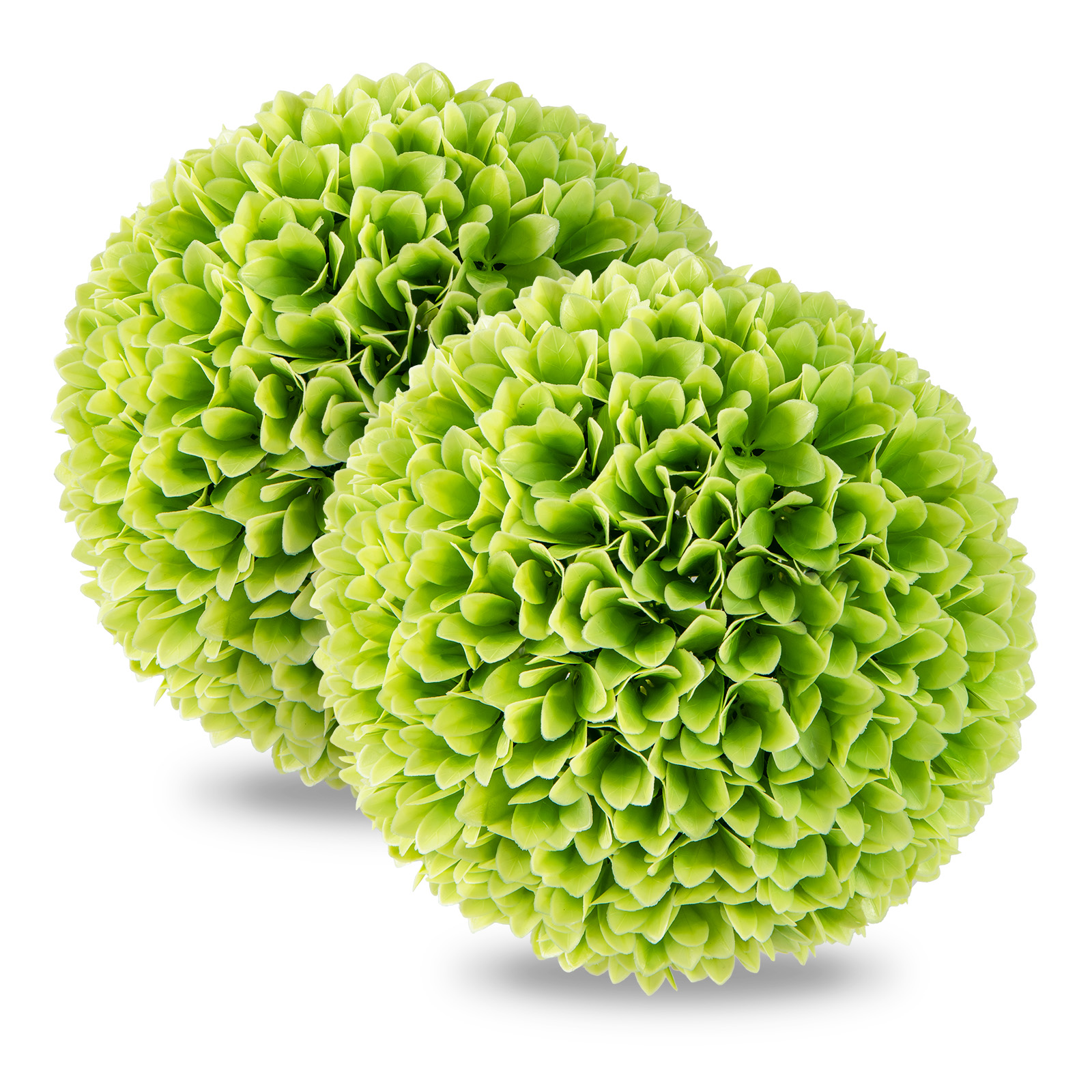 2 Pieces 28 CM Artificial Plant Topiary Balls-Green