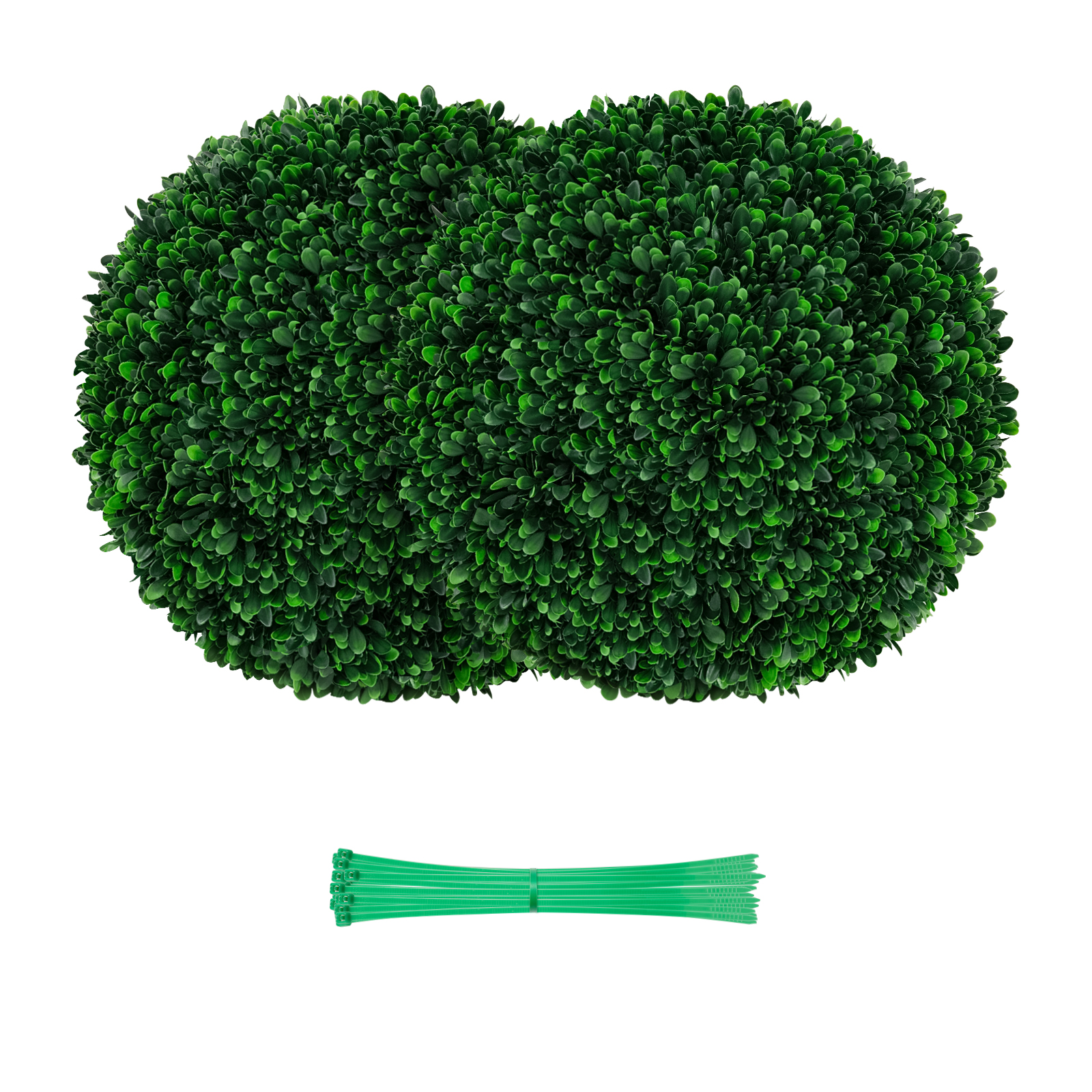 2 Pieces 52 CM Artificial Topiary Balls with 20 Zip Ties-M