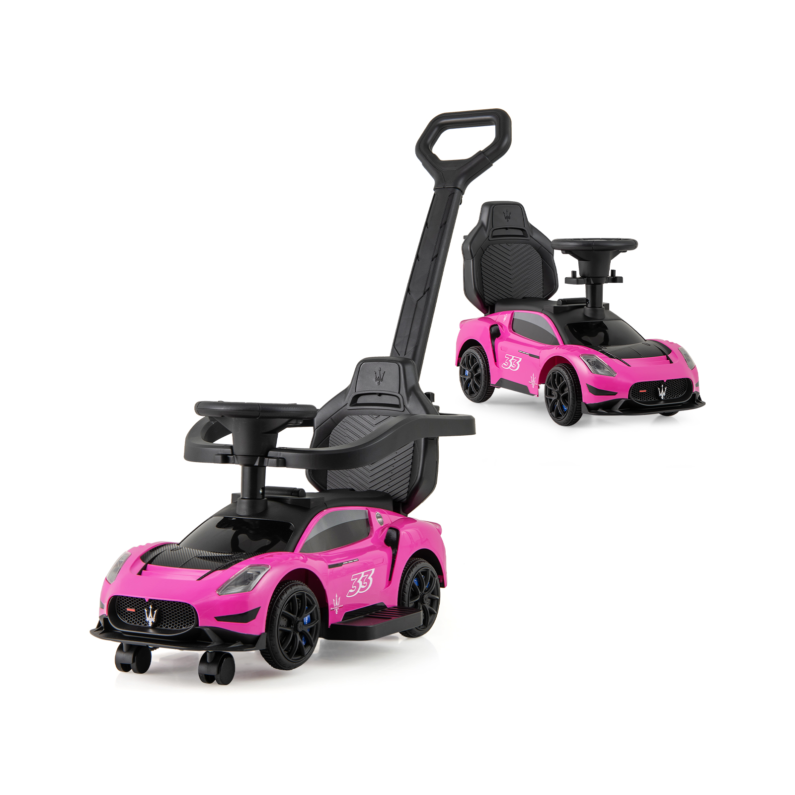 3-in-1 Ride on Push Car with 2 Universal Wheels