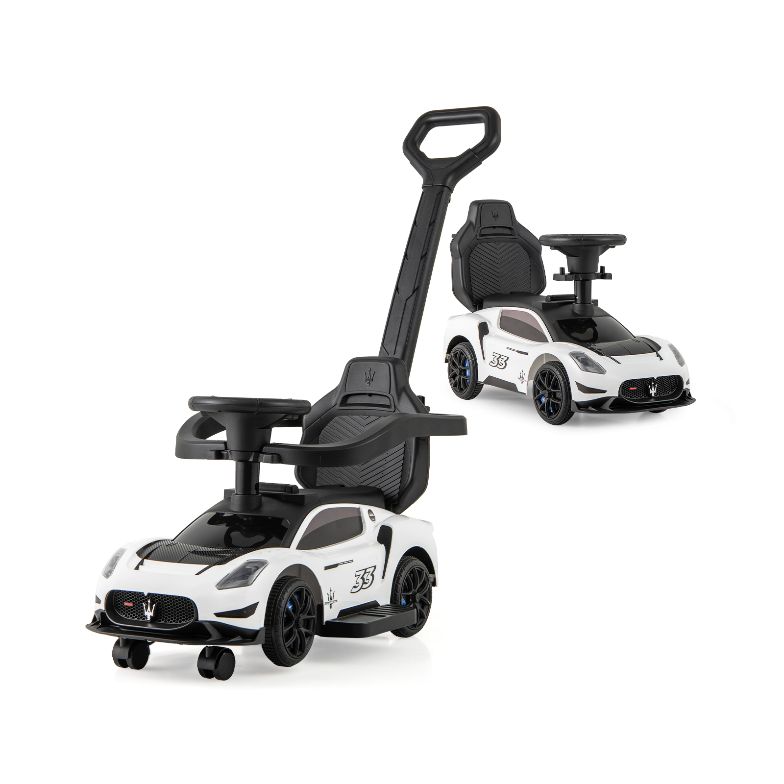 3-in-1 Ride on Push Car with 2 Universal Wheels