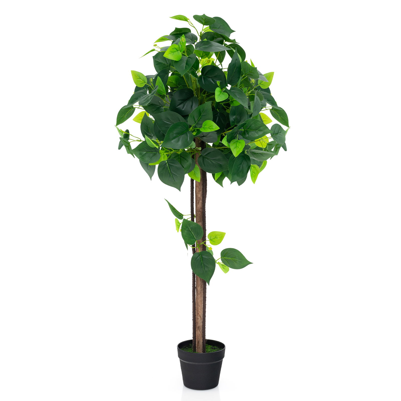 Artificial Hydrangea Tree Fake Potted Silk Tree with Realistic Hydrangea Leaves