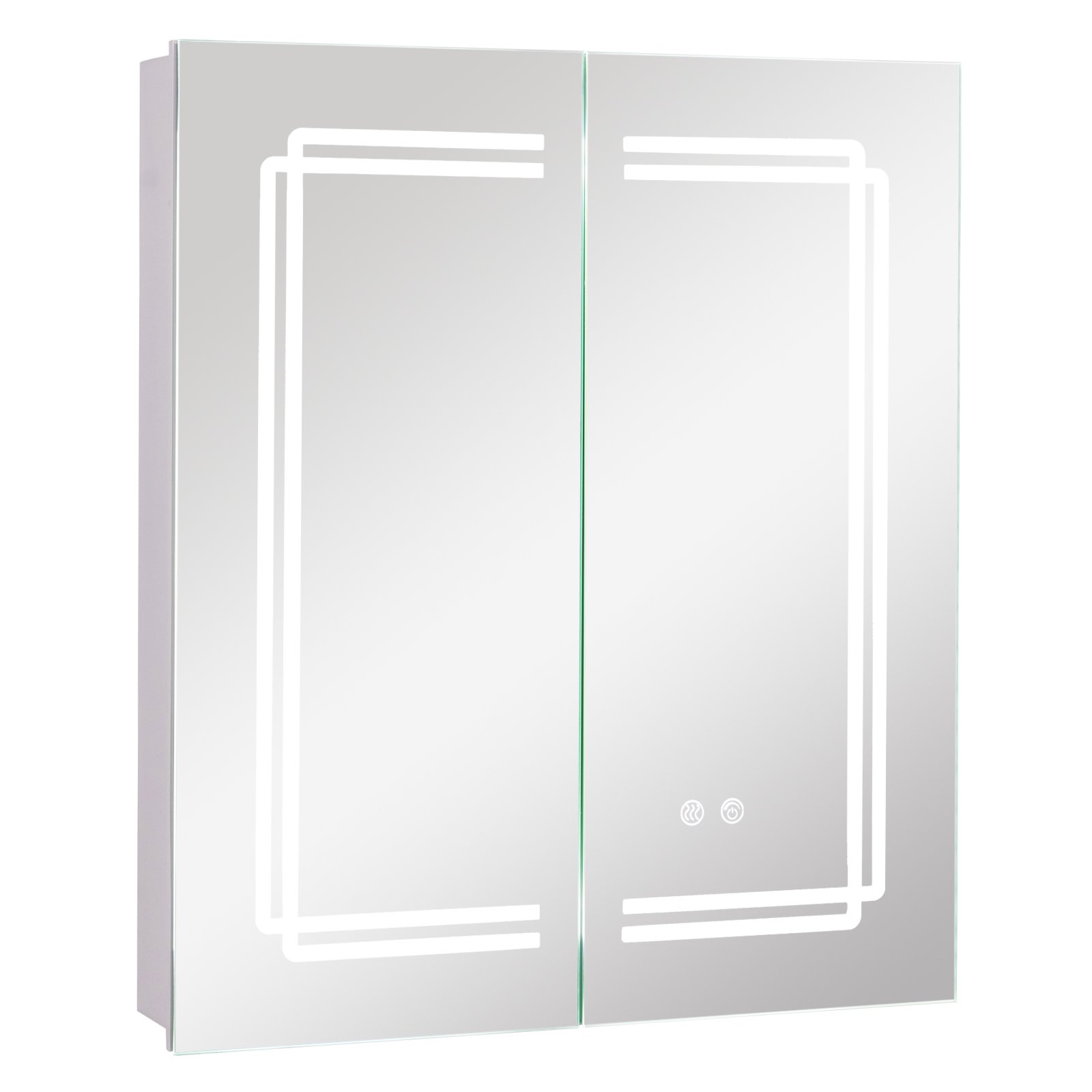 60 x 70 cm Bathroom Medicine Cabinet with LED Lighted