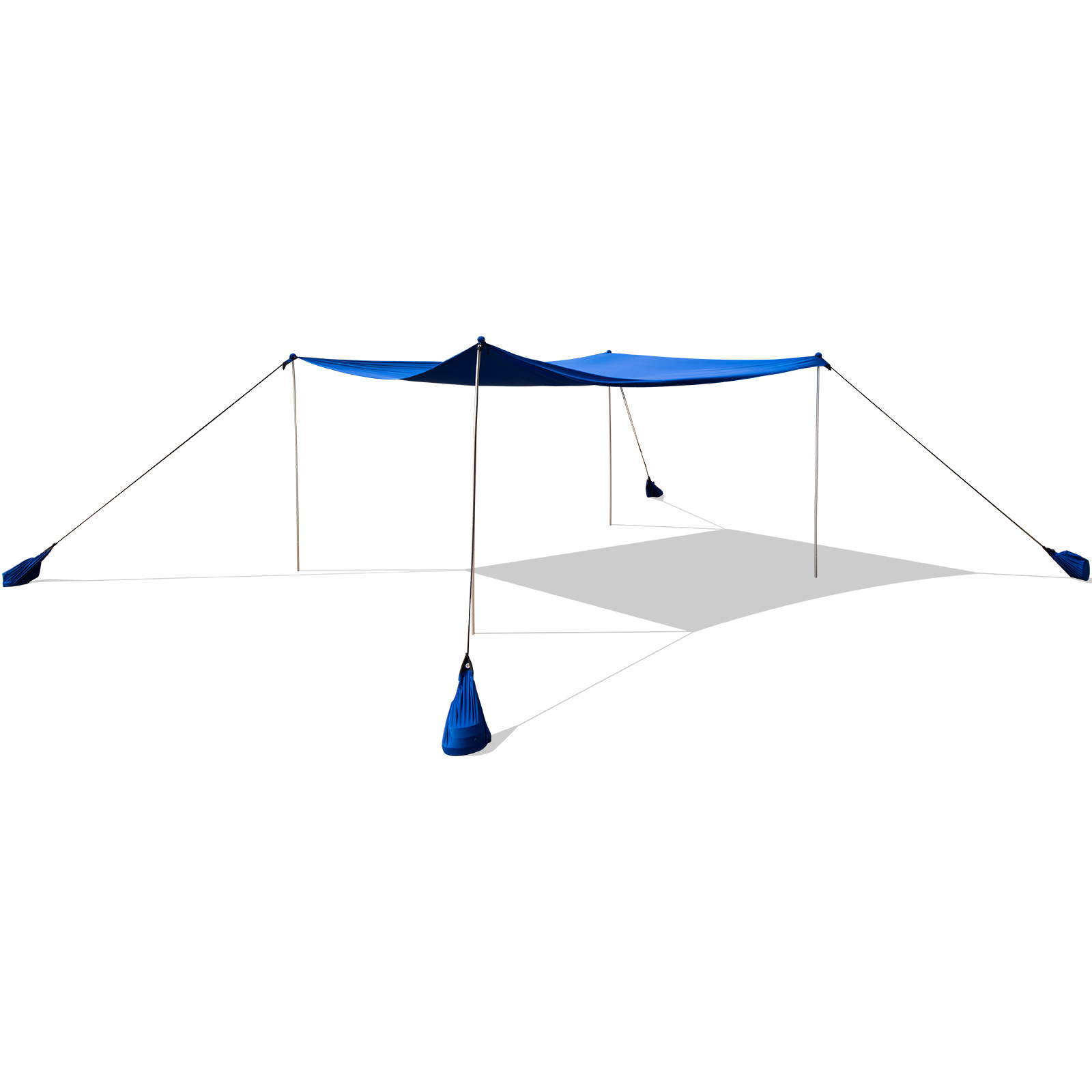 Beach Canopy Shields 300 x 300 cm Beach Tent Sun Shelter Fit 6-8 People-Blue