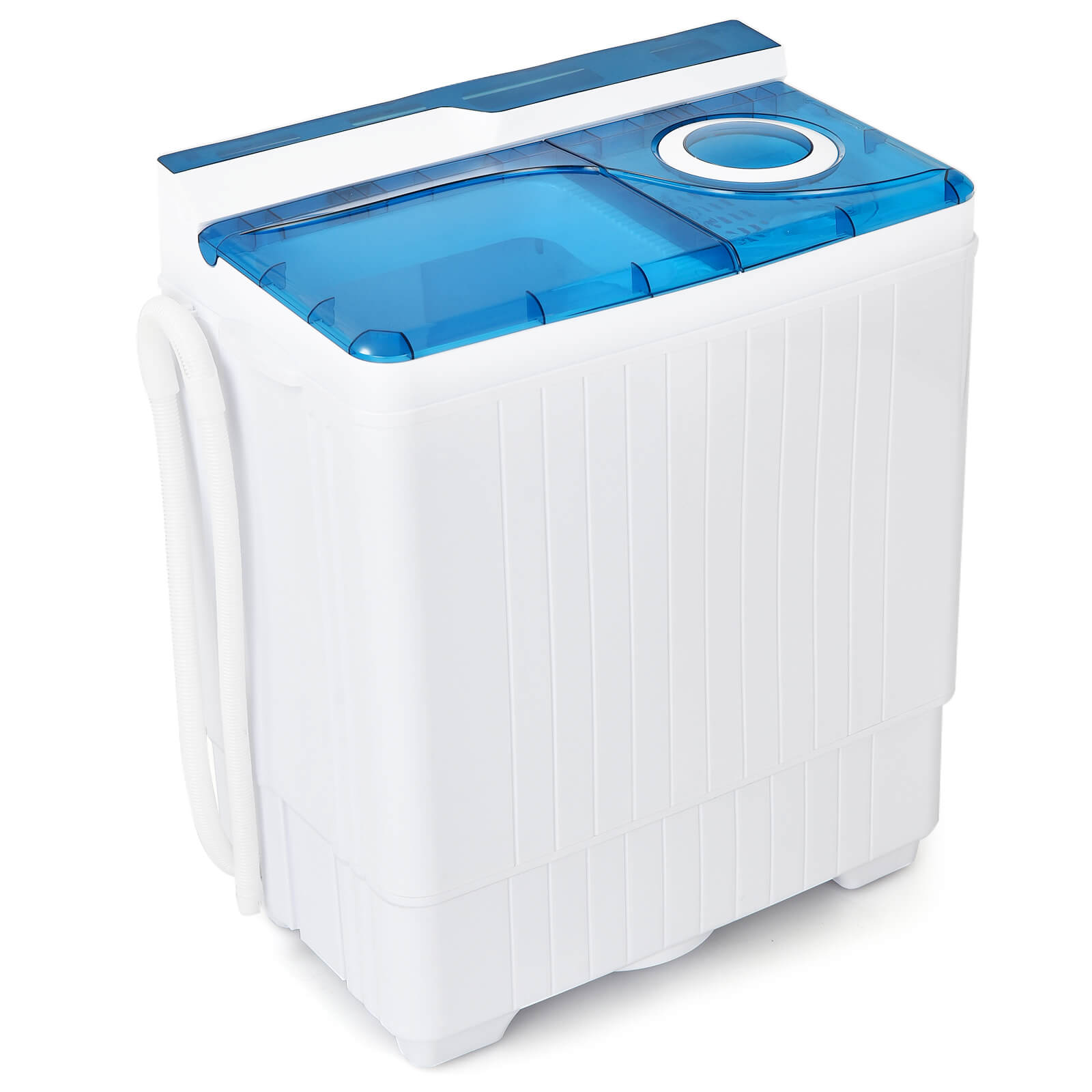 Portable Twin Tub Wash Machine with Spin Dryer-Blue