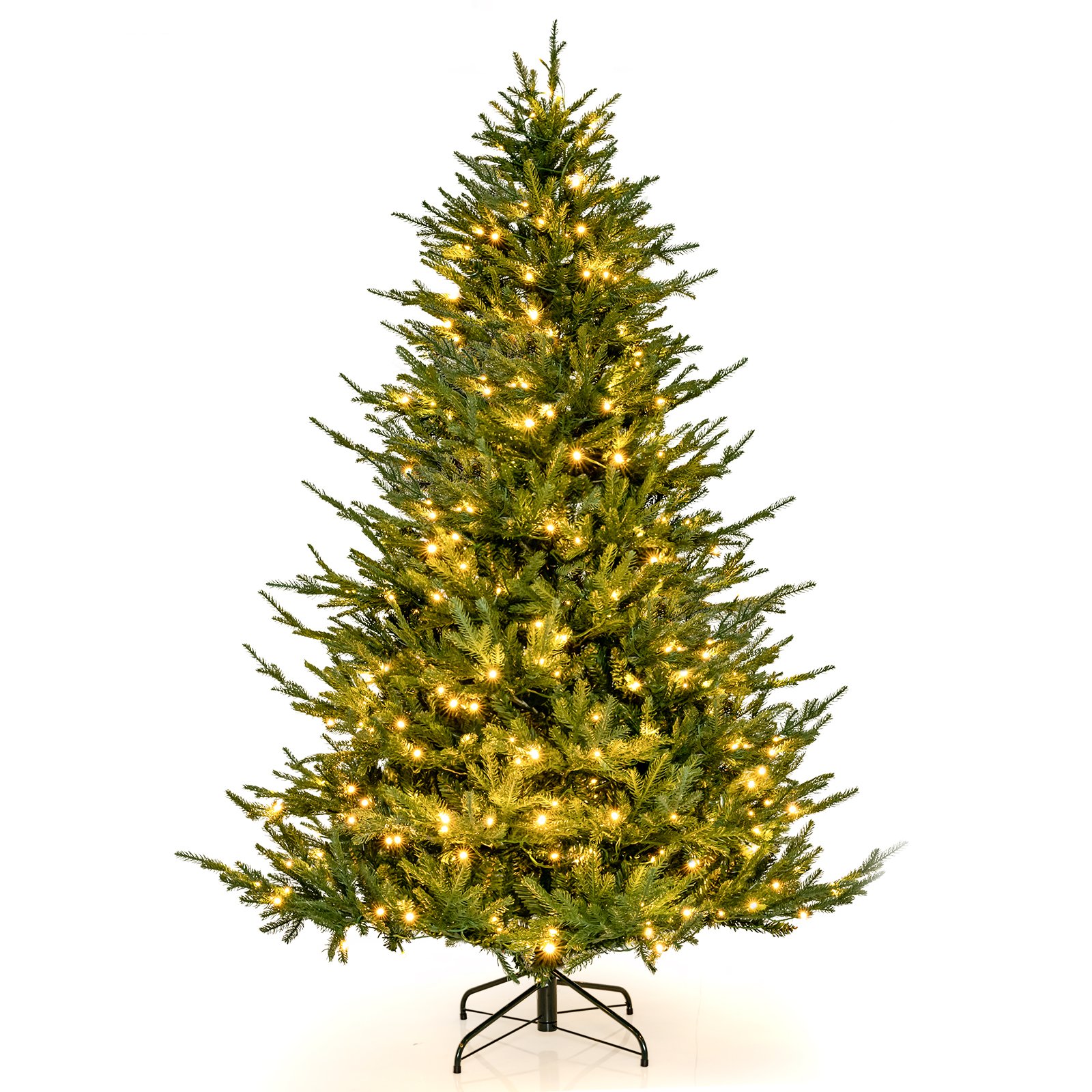 Pre-Lit Christmas Tree with LED Lights and 8 Lighting Modes-6 ft