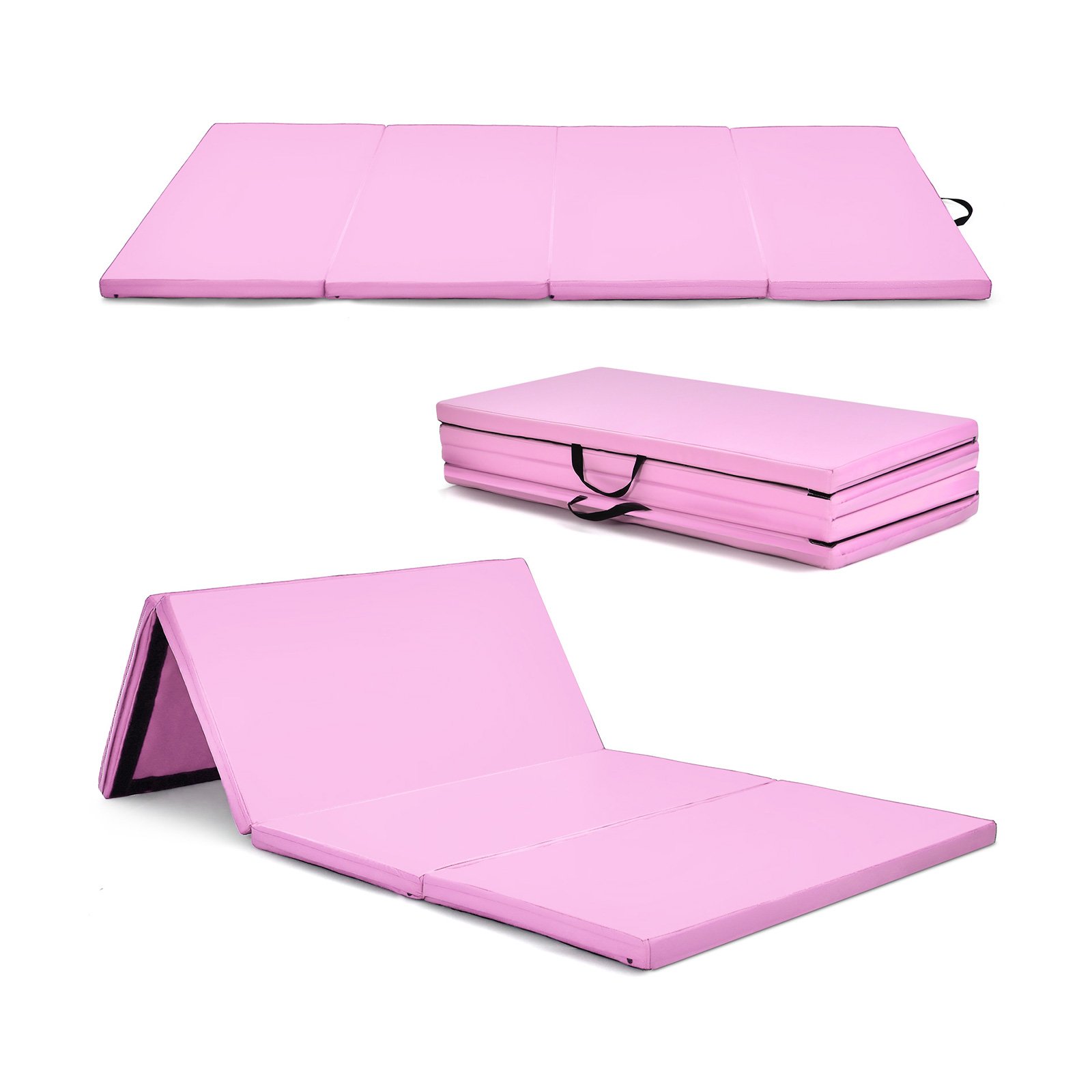 Folding Gymnastics Mat with Carry Handles