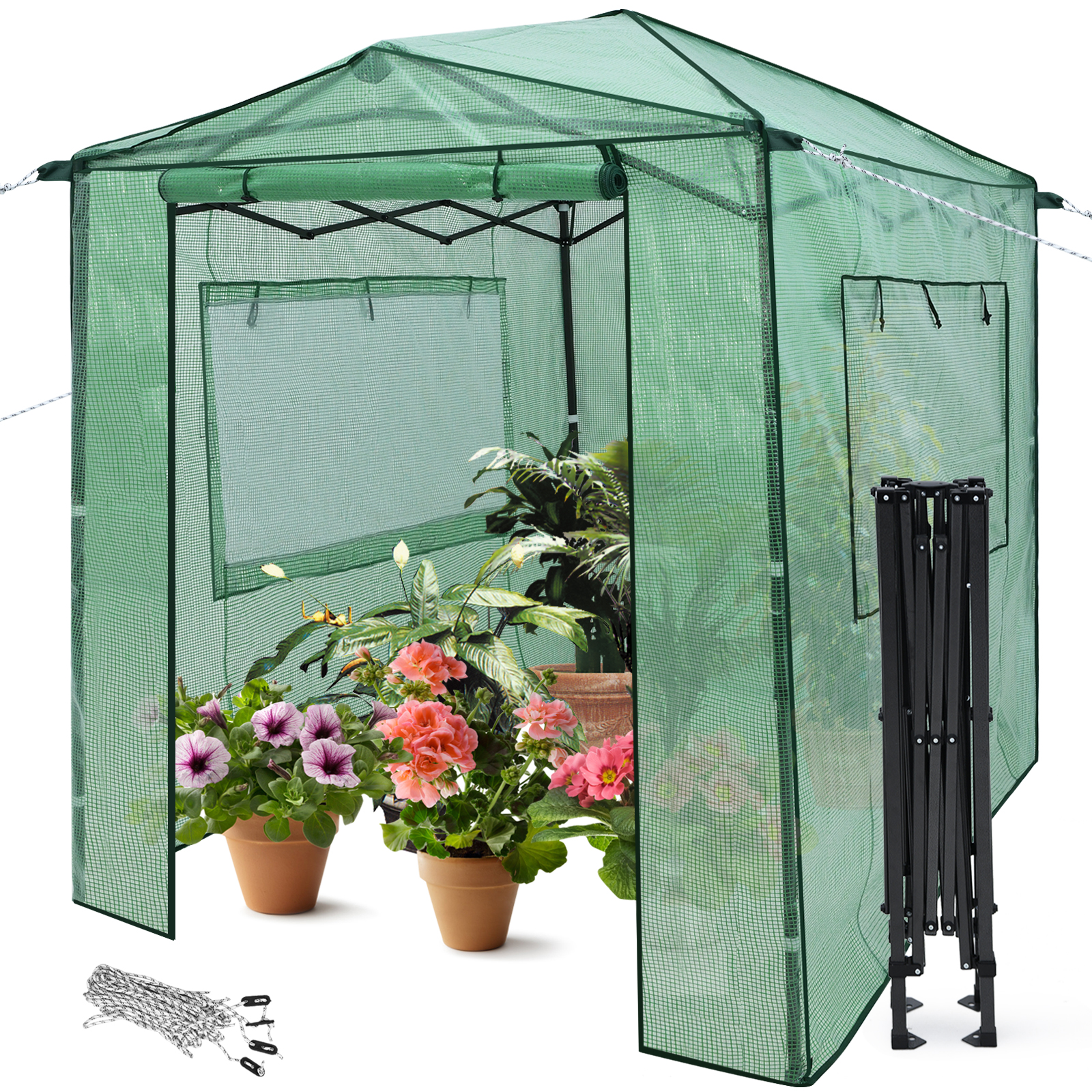 Height Adjustable Portable Grow House with PE Cover