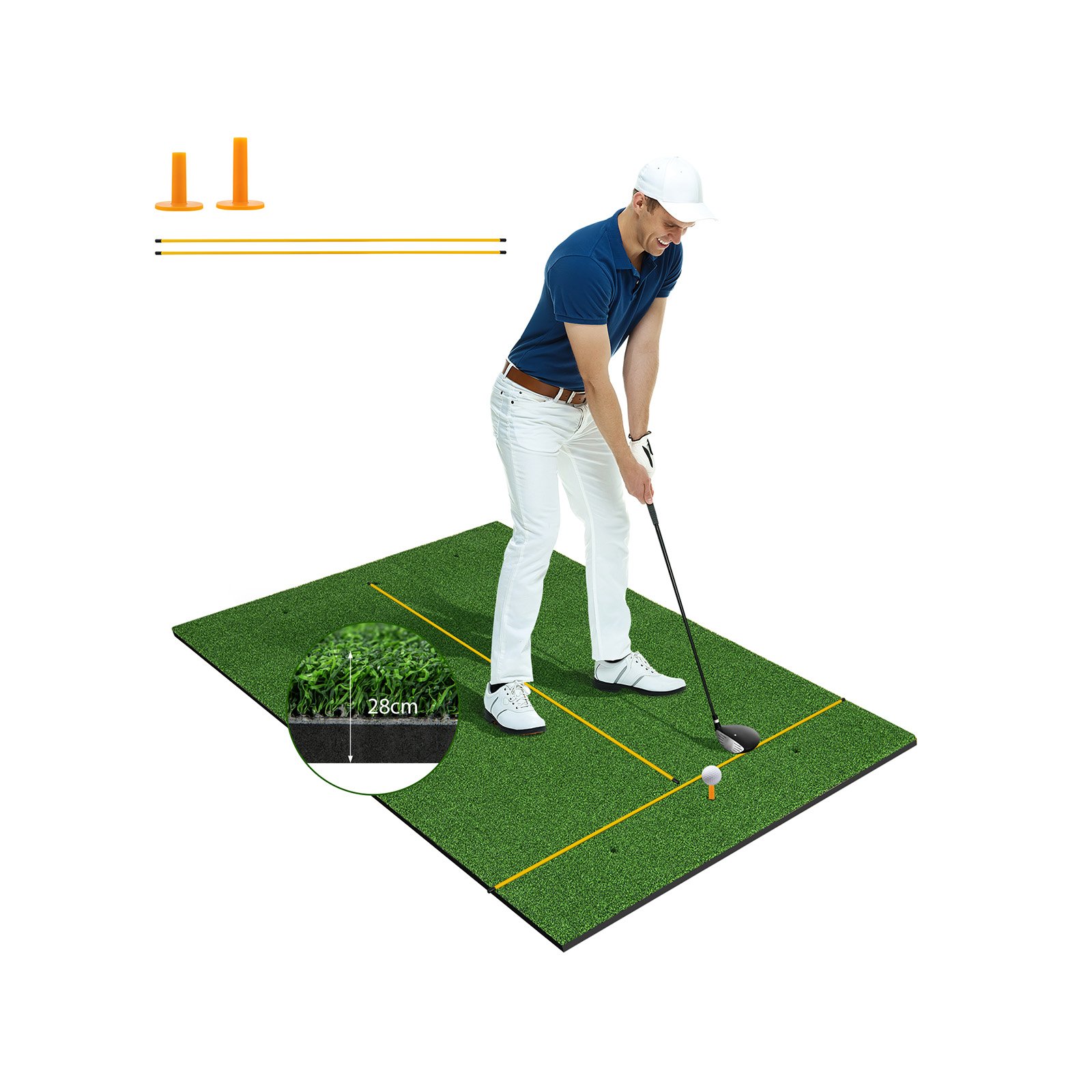 Golf Hitting Mat for Indoor and Outdoor Practice-32 mm