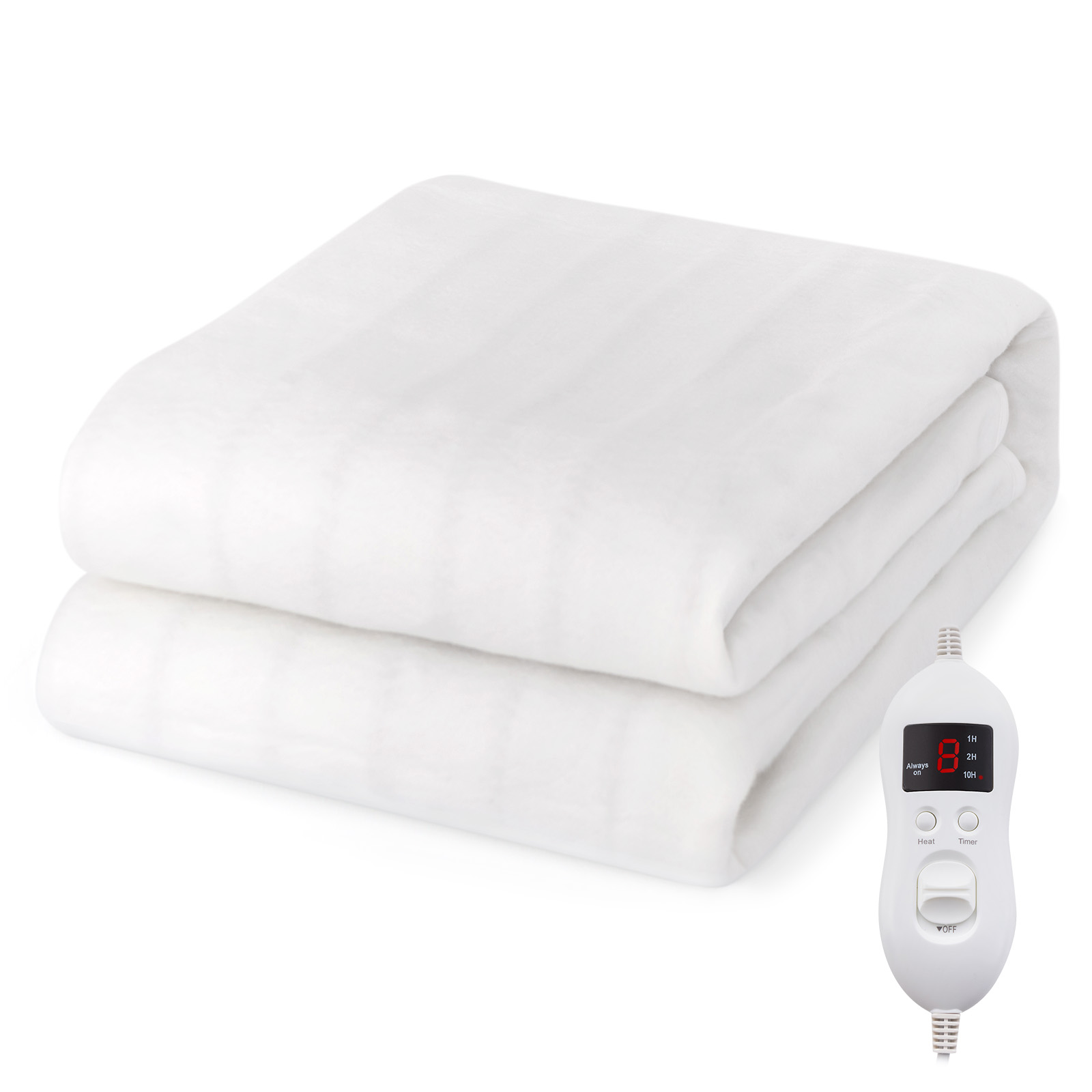 Heated Mattress Pad with 8 Temp Settings and Timing Function-M