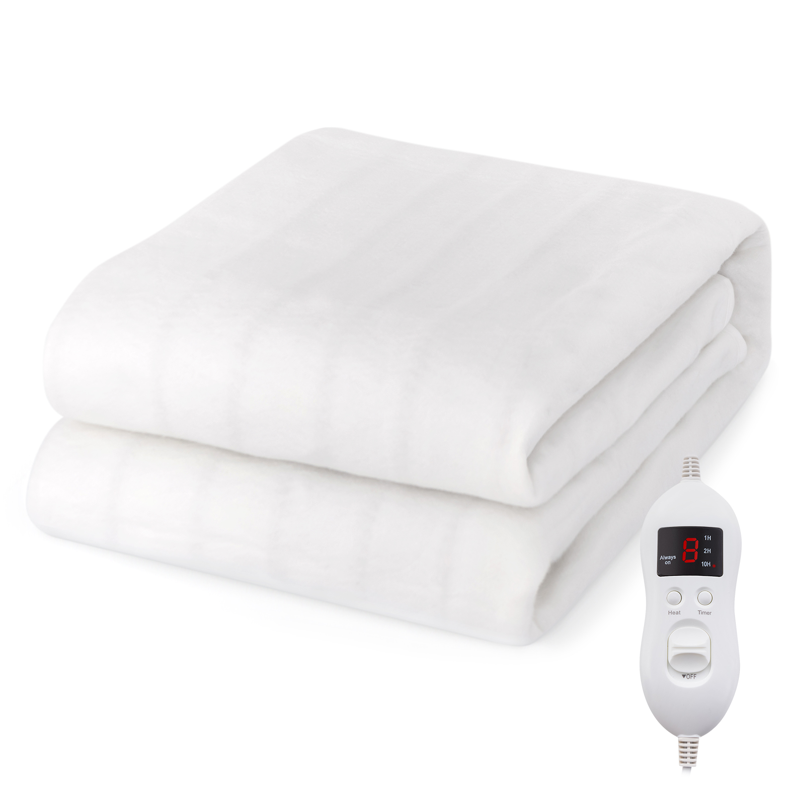 Heated Mattress Pad with 8 Temp Settings and Timing Function-S